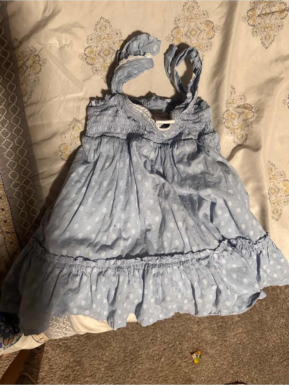 Light Blue Polka Dot Sundress